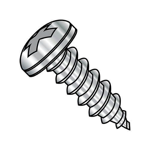 2-32X3/16 Phillips Pan Self Tapping Screw Type AB Fully Threaded 18-8 Stainless Steel (Pack Qty 5,000) BC-0203ABPP188